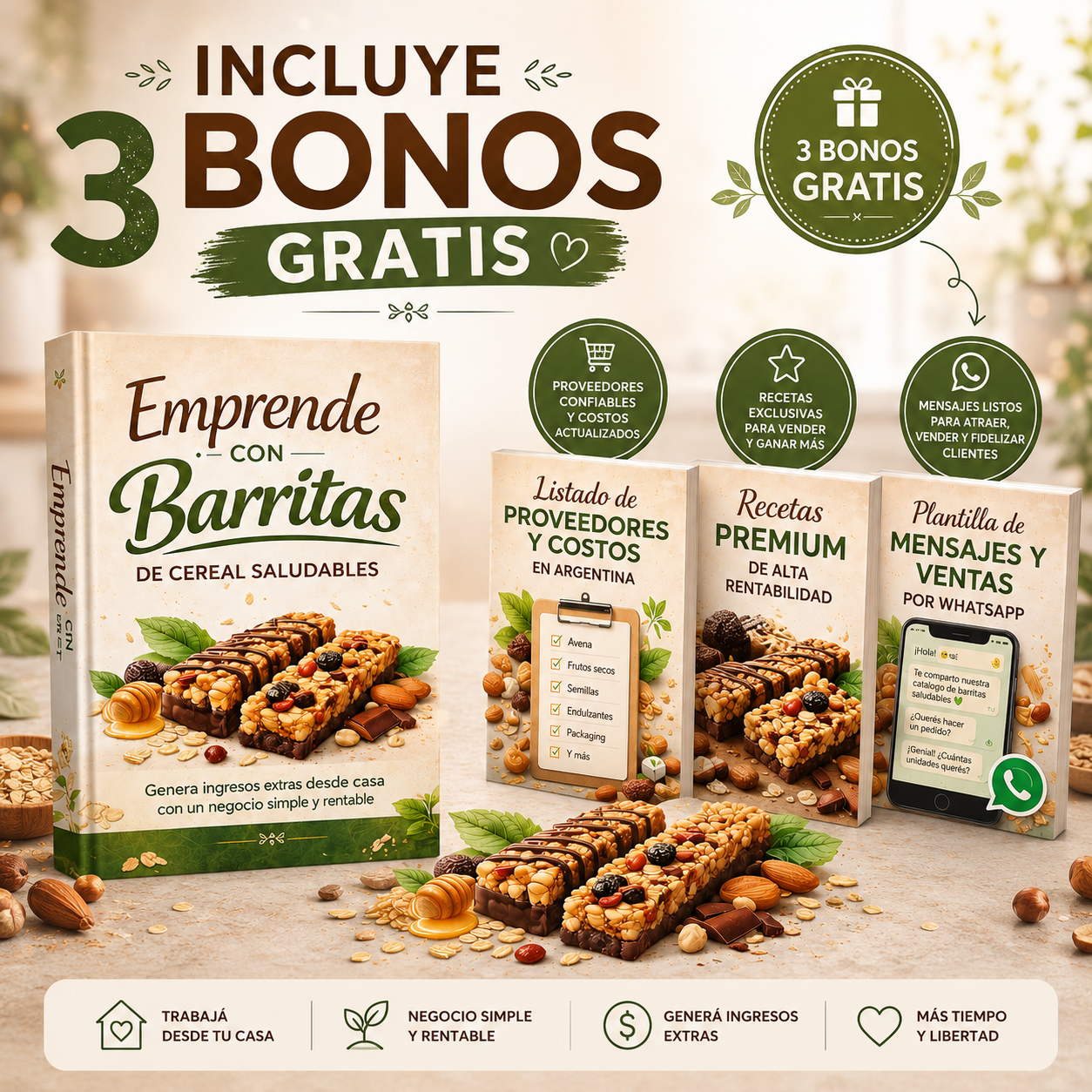 Start a Business with Cereal Bars + 3 FREE BONUSES